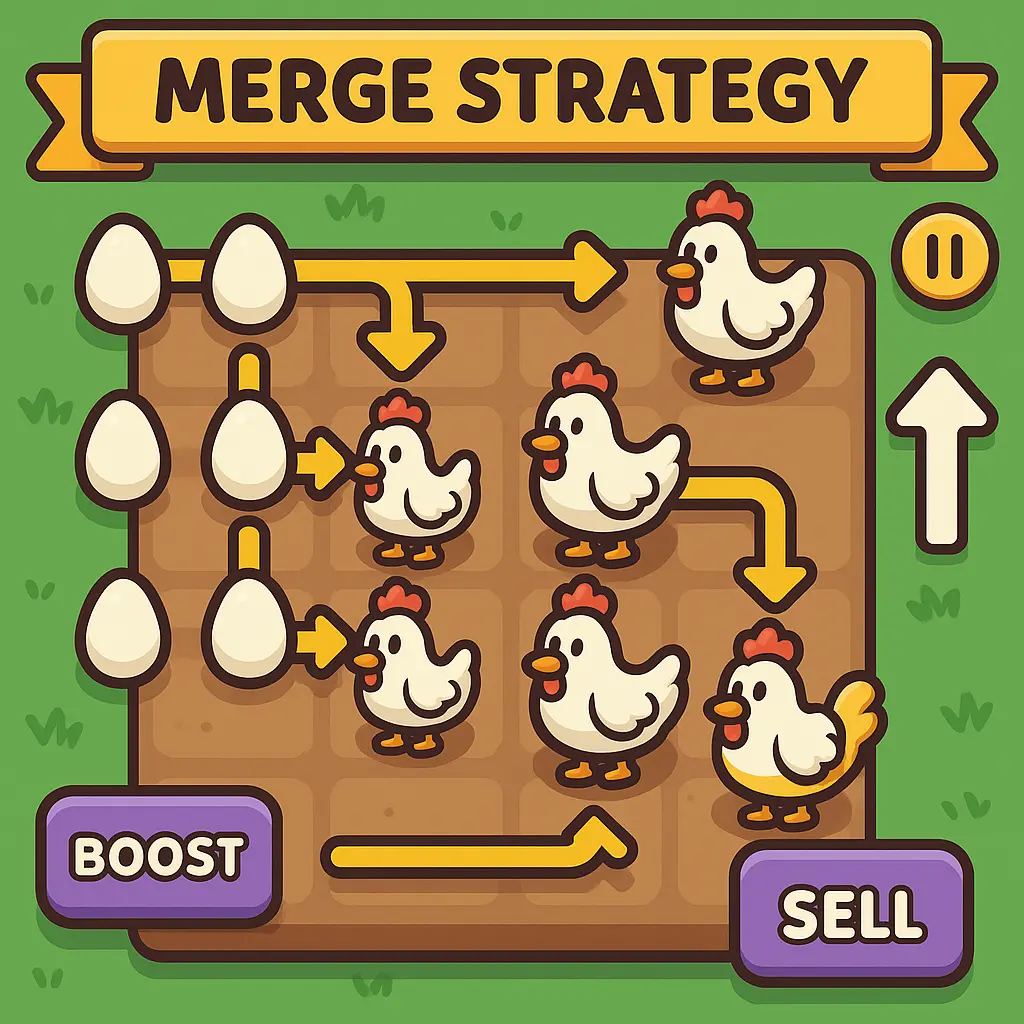 Merge strategy scene